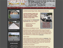 Tablet Screenshot of jobsiteconcrete.com